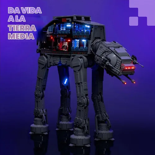 Vista 8 de Light My Bricks Kit de luces LED para LEGO Star Wars UCS AT-AT 75313 - Iluminación de pantalla personalizada para iluminar y mejorar el modelo LEGO