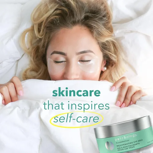 Vista 7 de Patchology Geles rejuvenecedores para debajo de los ojos – Mascarilla hidratante con cafeína, colágeno hidrolizado y centella asiática – Parches