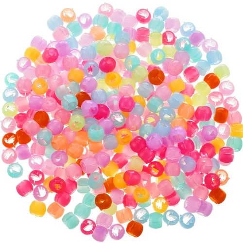 Vista 9 de WILLBOND 300 mini pinzas para el cabello para trenzas para niñas, mini cuentas de pelo arcoíris, pequeños clips de plástico para mujeres (color café)