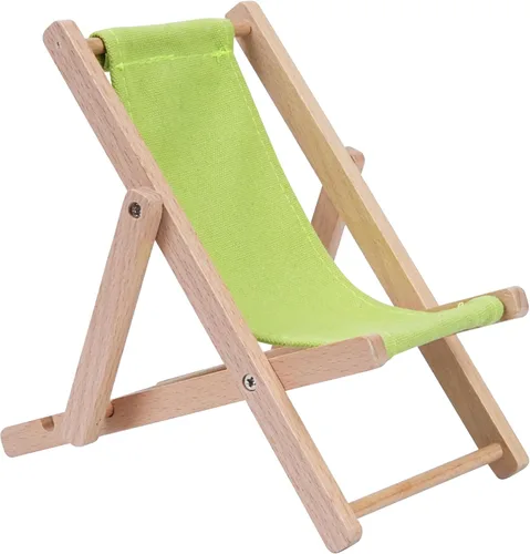Vista 20 de Soporte plegable de madera para teléfono celular, soporte para Beige