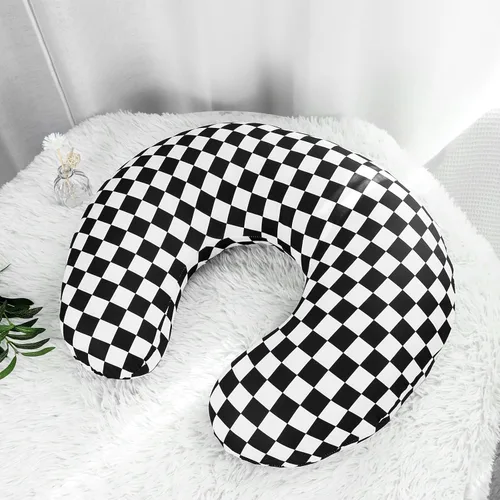 Vista 6 de DILIMI Funda de almohada de lactancia, funda elástica extraíble para almohadas de lactancia, funda ultra suave y cómoda para bebé niña y niño, negro