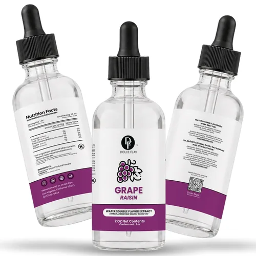 Vista 8 de Dolce Flav Extracto de uva – 2 onzas soluble en aceite, Kosher, sin azúcar, sabor concentrado de frutas para dulces, chocolates y postres, incluye