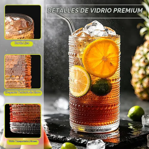 Vista 5 de Vasos grandes con pajillas, 16 onzas, 16.2 fl oz, paquete de 6