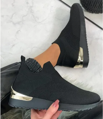 Vista 5 de Xudanell Tenis de correr para mujer, sin cordones, tenis de ejercicio para mujer