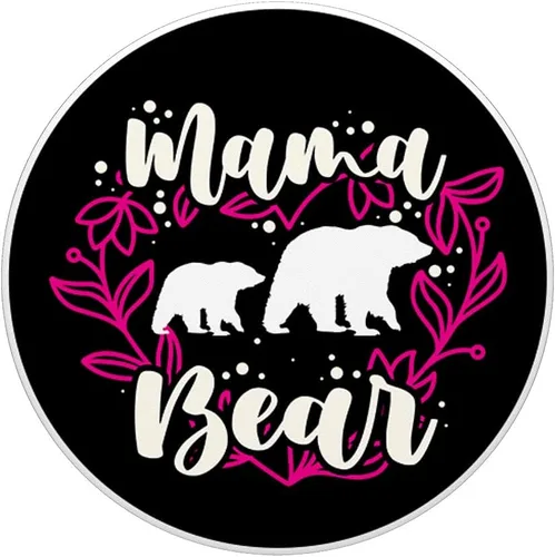 Vista 3 de PopSockets intercambiables para el Día de la Madre, diseño de corazón, familia, mamá, oso