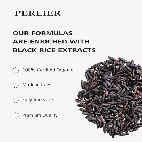 Vista 5 de Perlier Black Rice Platinum Ultra Renewing Booster Face Serum, 0.5 onzas líquidas