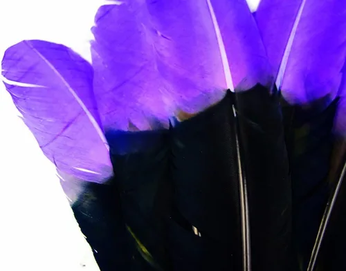 Vista 31 de 1/4 lb - Aqua Blue Pavo Marabou Corto Plumas Sueltas Mullidas Al Por Mayor A Granel