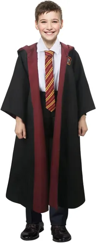 Vista 4 de Disfraz escolar de mago para niños bata de mago prestigio con capucha capa para Halloween cosplay disfraz de bruja
