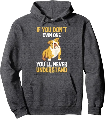 Vista 4 de Sudadera con capucha para perro Bulldog inglés, Negro