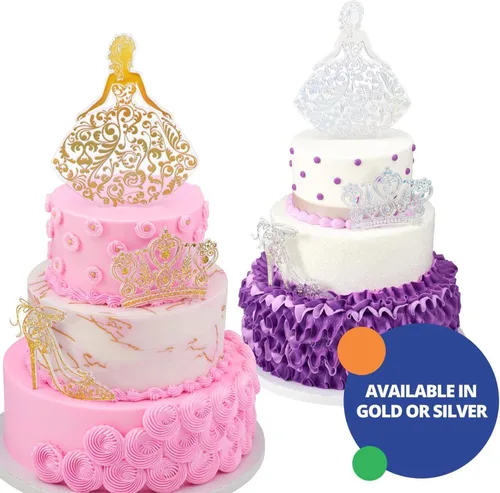 Vista 9 de DecoPac QUINCEANERA - Kit de decoración de tartas, adornos para tartas y cupcakes XL-GOLD para niñas, dulces 15 cumpleaños y fiestas, membrillo años
