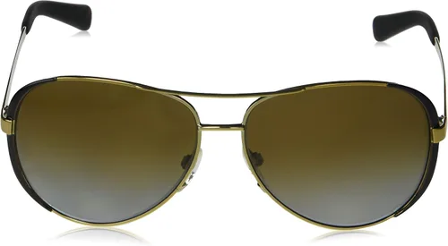 Vista 2 de Michael Kors Chealsea mujeres gafas de sol M5004 1014T5 oro aviador polarizado 2323in