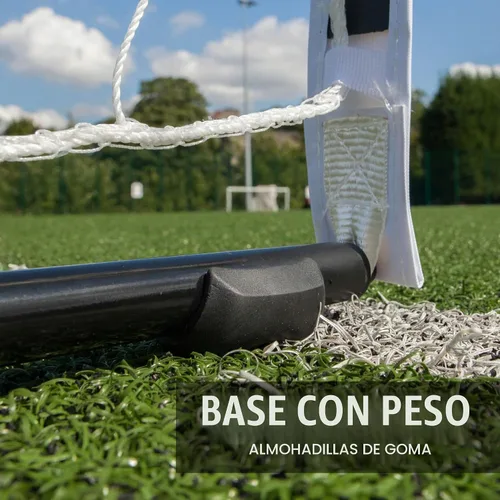 Vista 4 de QuickPlay Portería de balonmano portátil con base ponderada basada en la tecnología KICKSTER: configuración rápida