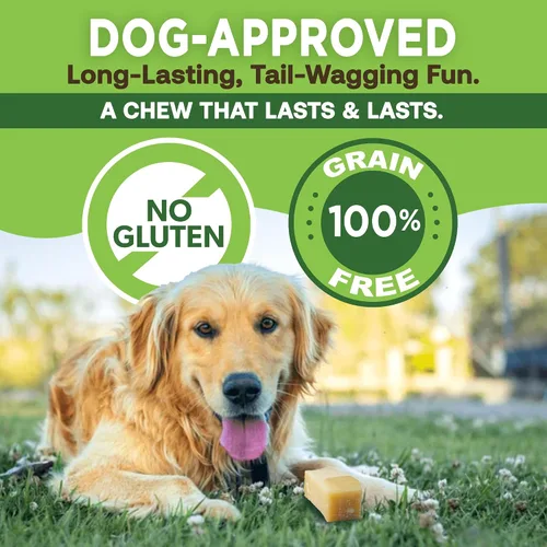 Vista 5 de EcoKind Premium Gold Yak Cheese Masticables para Perros del Himalaya, Premios para Perros de Raza Grande, Totalmente Natural, Alto en Proteínas
