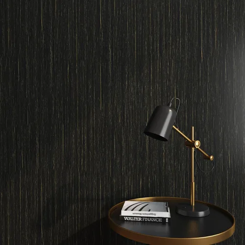 Vista 7 de Livelynine Papel tapiz texturizado negro y dorado para despegar y pegar, papel adhesivo negro y dorado para gabinetes, encimeras, escritorio