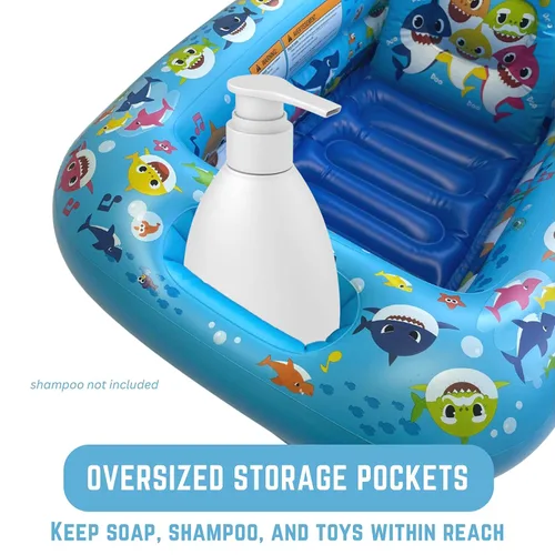 Vista 5 de Nickelodeon Baby Shark Making a Splash - Bañera inflable para bebé