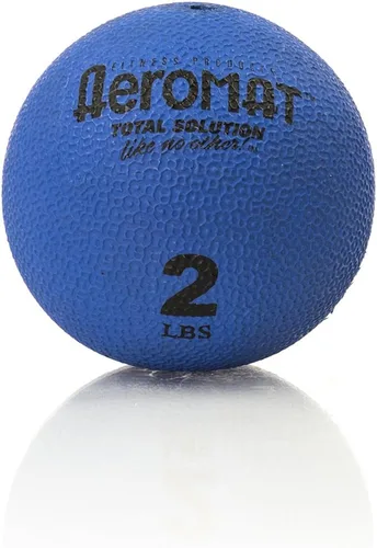 Vista 4 de Aeromat Superficie texturizada versátil de 3.5 pulgadas pequeña pelota ponderada para práctica de yoga/pilates Azul