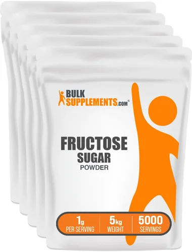 Vista 6 de BulkSupplements.com Polvo de Fructosa - Azúcar de Fructosa, Edulcorante Cero Calorías - Grado Alimentario y Sin Gluten, 1g por Porción, 100g