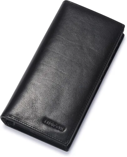 Vista 13 de HISCOW Cartera larga plegable con 15 ranuras para tarjetas de crédito - Piel de becerro italiana