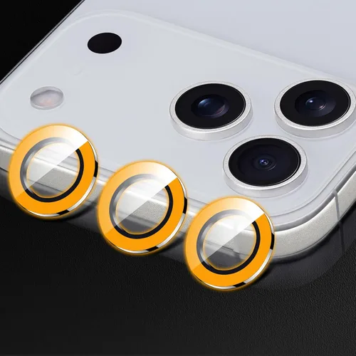 Vista 17 de Compatible con iPhone 11 Pro/11Pro Max/12 Pro Luminous Camera Lens Protector Ultra Thin Película de vidrio templado Protector de pantalla de cámara