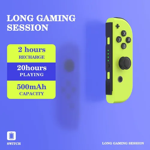 Vista 3 de YURRDE Joy Cons for Switch Controllers, Wireless Joy Con Replacement Compatible for Switch Joycons, Left and Right Switch Controller Joycon Support