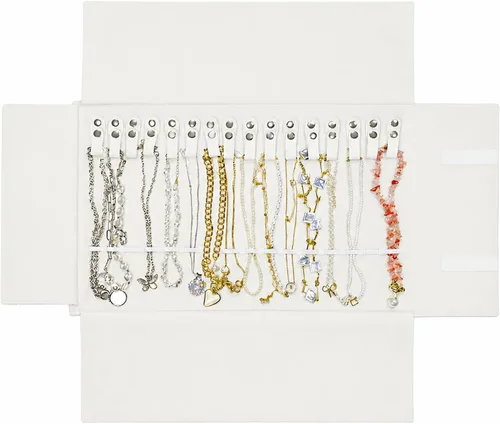 Vista 13 de UnionPlus Travel Necklaces Roll Organizer Anti-Tangle Air Blue Azul aire