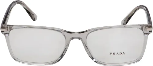 Vista 2 de Prada PR 14WV U431O1 - Lentes rectangulares de plástico, color gris cristal, 2.126 in, Gris Cristal