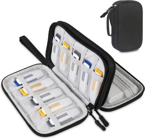 Vista 11 de Lacdo Estuche para unidad flash USB, organizador portátil de accesorios electrónicos para SanDisk/SamData/Samsung, memoria, USB, USB, USB, USB, USB