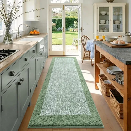 Vista 96 de Alfombras de baño de 17 x 24 pulgadas, antideslizantes, lavables, color gris, para bañera, tapete de baño para baño, tapete suave y absorbente