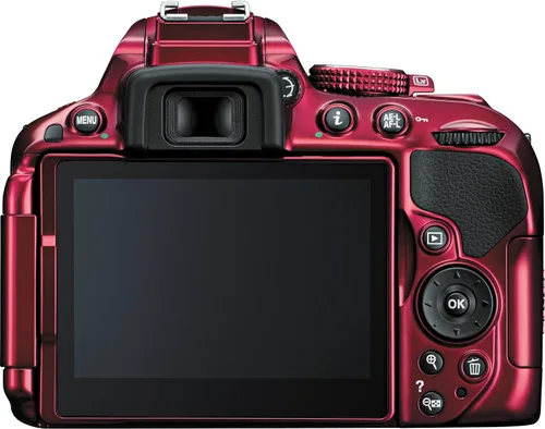 Vista 2 de Nikon D5300 24.2 MP CMOS Cámara Digital SLR con Wi-Fi Integrado y GPS Solo Cuerpo (Roja)