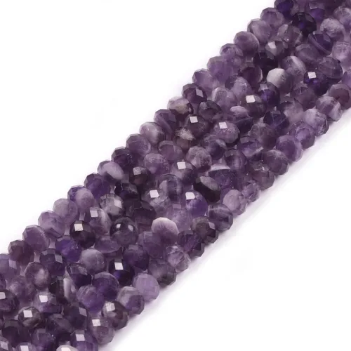Vista 55 de 7 chakras piedras preciosas de 0.236 in de piedras preciosas facetadas Rondelle sueltas cuentas para hacer joyas DIY cuentas de 16 pulgadas