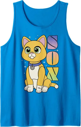 Vista 5 de Disney Pixar Lightyear - Camiseta sin mangas con póster de gato estrellado, Negro, S