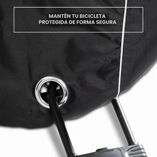 Vista 5 de Funda para bicicleta, impermeable para almacenamiento de bicicletas al aire libre para 1, 2 o 3 bicicletas. Material resistente Ripstop. 2 tipos