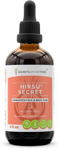 Vista 7 de Secrets of the Tribe Hirsu Secret Extracto sin alcohol, palma enana americana, cohosh negro, Vitex, menta verde, lavanda, té verde. Tintura