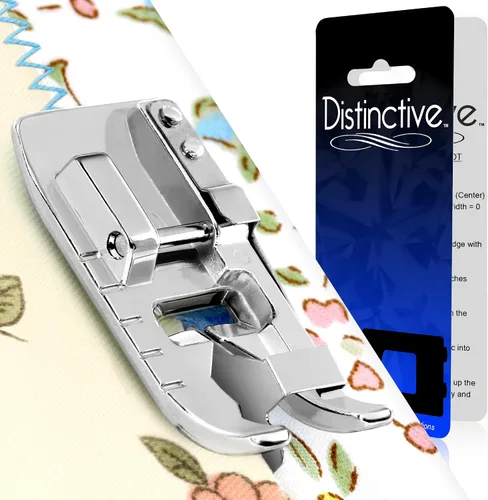 Vista 26 de Distinctive 1 – 4 (cuarto de pulgada) Quilting máquina de coser prensatelas para guía de borde con – Compatible con todos los vástagos Snap-On