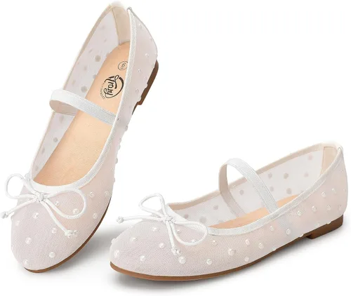 Vista 7 de Trary Cavie - Zapatos planos de ballet para mujer, zapatos Mary Jane para Rosa