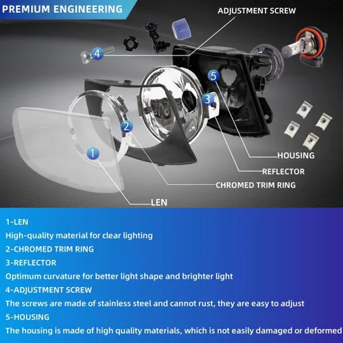 Vista 5 de Faros antiniebla para BMW E92 E93 (323i Sedán, 328i 335i 335is Convertible, 328i 328xi 335i 335xi 335is Coupe, 335i xDrive Sedán), todo sin