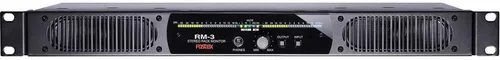 Vista 2 de Fostex Monitor estéreo AMS-RM-3 1U para montaje en rack Accepts both analog input (XLR & 1/4"TS phone) and digital Input (AES/EBU), Headphone out