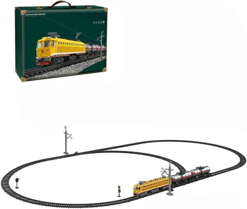 Vista 11 de Juego de tren eléctrico, locomotora de vapor eléctrica de aleación SS7C con vagones de pasajeros y pista larga, modelo realista con luces, sonidos