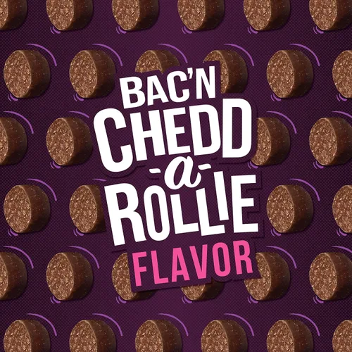 Vista 2 de Fromm Tenderollies Bac'n Chedd-a-Rollie - Golosinas para perros, suaves y saladas, receta de tocino, 8 onzas