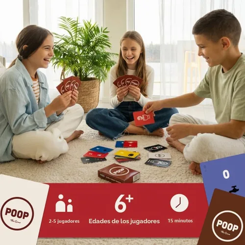Vista 3 de Breaking Games Poop The Game - Juego de cartas para 2 a 5 jugadores, a partir de 6 años