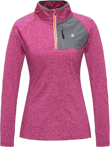 Vista 2 de Little Donkey Andy Camisetas de manga larga para mujer, para correr, gimnasio, deportes, secado rápido