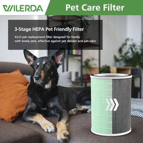 Vista 4 de Paquete de 2 filtros HEPA KILO para mascotas, compatibles con Afloia KILO, KILOPLUS, KILOPRO, MIRO, MIRO PRO y MORENTO MR-Kilo, Kalo Air Pur ifier