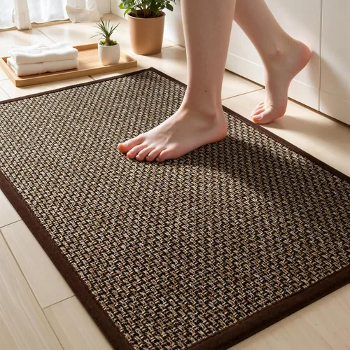 Vista 26 de Alfombra de Baño Fina Antideslizante con Respaldo de Goma de Secado Rápido Súper Absorbente Alfombras de Baño que Caben Debajo de la Puerta