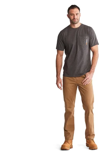 Vista 4 de Timberland PRO Camiseta de manga corta para hombre Base Plate Blended