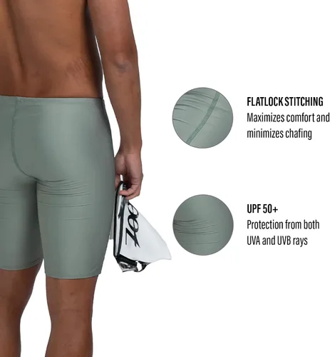 Vista 4 de Zoot Traje de baño para hombre Core Swim Jammer, Endurance Pro Racing Triatlón con protección UPF 50+