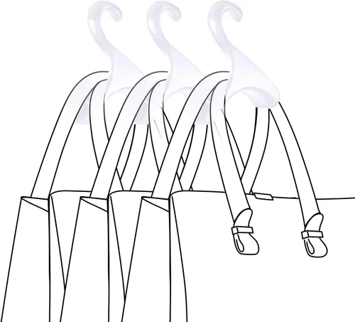 Vista 7 de Bag-a-Vie Percha para armario Ganchos organizadores de bolsos para colgar bolsas y bolsos, protege la forma de la bolsa y organiza el espacio