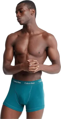 Vista 2 de Calvin Klein Paquete de 5 baúles clásicos de algodón para hombre, Atlantic DeepCinabrioGris JaspeadoBel Air AzulArándano, M, Atlantic