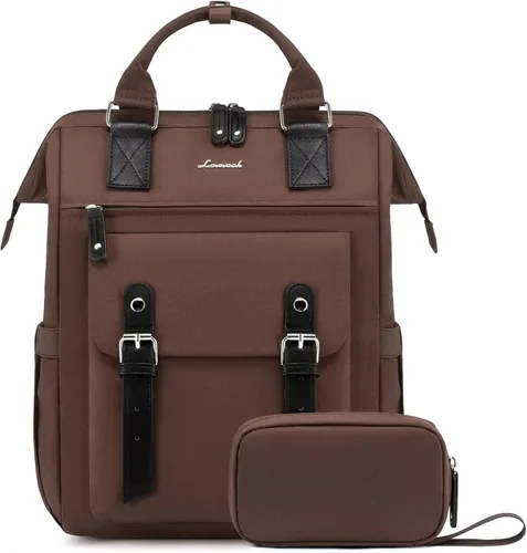 Vista 15 de LOVEVOOK - Mochila para laptop, para viaje de trabajo, bolso de enfermera, profesor, médico, viajero, para computadora de negocios, mochila