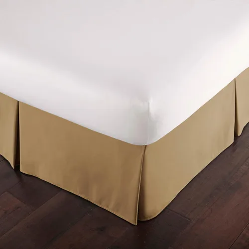 Vista 25 de Southshore Fine Linens VILANO Springs faldón para cama plisada, 15 pulgadas, Microfibra, Blanco brillante, gemelo