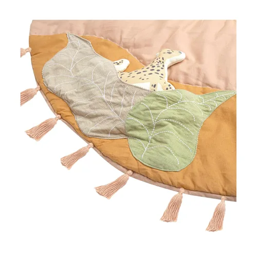 Vista 9 de Crane Baby Alfombra de juego, alfombra de suelo para bebés y niños pequeños, 36 x 36 pulgadas, zoológico safari